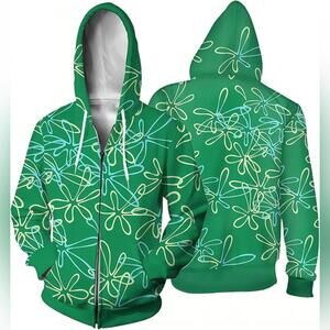 NWT FINASKASU Women's Cosplay Zip Up Hoodie Sweatshirt, Small